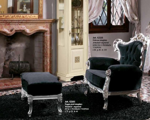 Fauschteck + Hocker Polster Fauschteck Design Luxus Massivholz Klassesch Barock Rokoko Garnitur