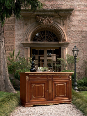 Sideboard Luxus Design Kommode Anrichte Lowboard Schaf Massivholz Italienesch Miwwelen