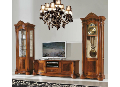 Wunnen Zëmmer rtv Vitrine Wunnwand Schief Design tv Art déco Vitrinen Set Schaf
