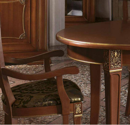 Iessdësch Grupp Iesszëmmer Wunnzëmmer Holz Barock Rokoko Italien Möbler