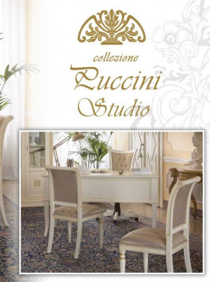 Büro Schreifdësch + Sesselen Schreifdëscher Dësch Holz Stull 2tlg Set Italien