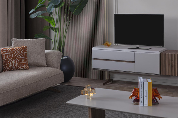 Wunnzëmmer Set Ariichtung Komplett Zëmmer Miwwelen Sofa Couch Set 5tlg.