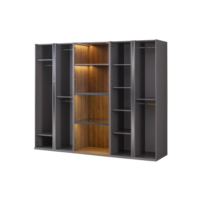 Schlofzëmmer Set Bett Kleeder Schrénken Schaf Better 2x Nuetsdësch 4-teilereg.