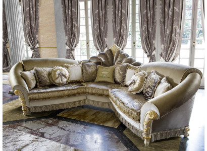Ecksofa L-Form Canapé Polster Stoff Sofas Design Luxus Wunnzëmmer Sofa Sëtzer
