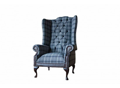 Ohrensessel Chesterfield Fauteuil Canapé 1 Plaz Sofa Textil Canapéë Stoff
