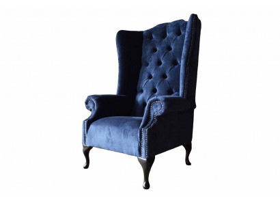 Chesterfield Design Fauteuil Polster Luxus Blo Stoff Couches Ouerfauteuil