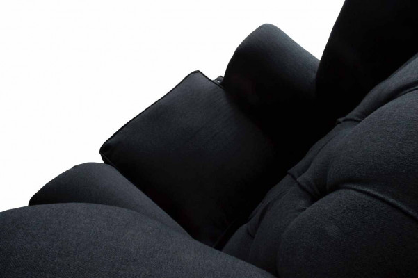 Chesterfield Textil Polster Canapé Design Couch Fautteuil 1 Plaz Ouerfautteuil