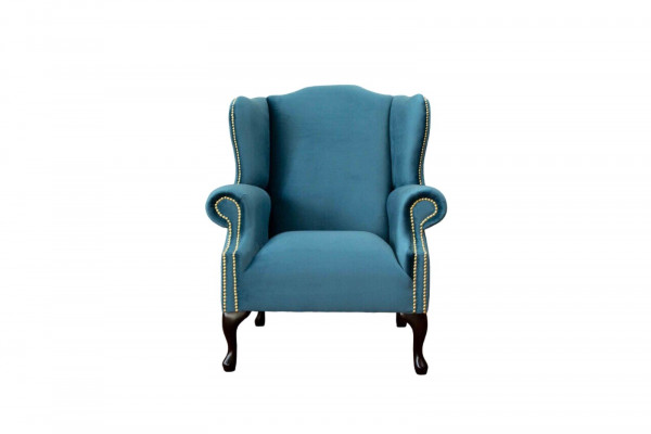 Ohrensessel Einsëtzer Chesterfield Couch Blo Sofa Polster Miwwel Neit