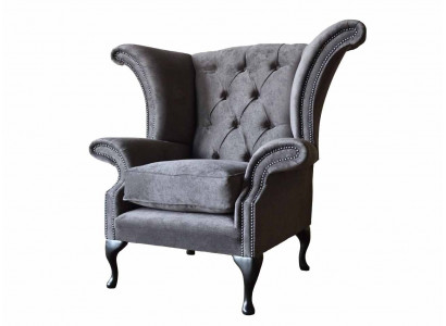Still-Ohrensessel Chesterfield Stoff Wunnzëmmer Polyester Design Gro