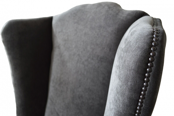 Ohrensessel Fauteuil Design Polster Sofa Couch Chesterfield Textil Miwwel