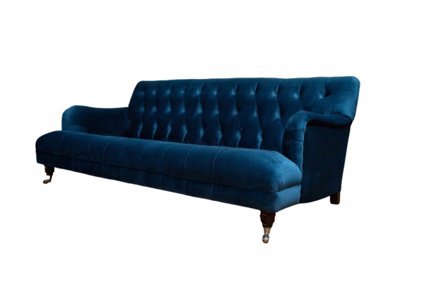 Chesterfield Design Luxus gepolstert Sofa Setz Garnitur Textil Nei