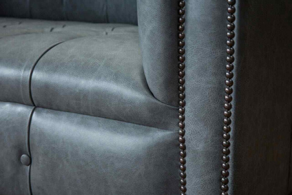 Chesterfield Sofa Couch Polstersofas Klassesch 2-Sëtzer Sëtz Lieder.