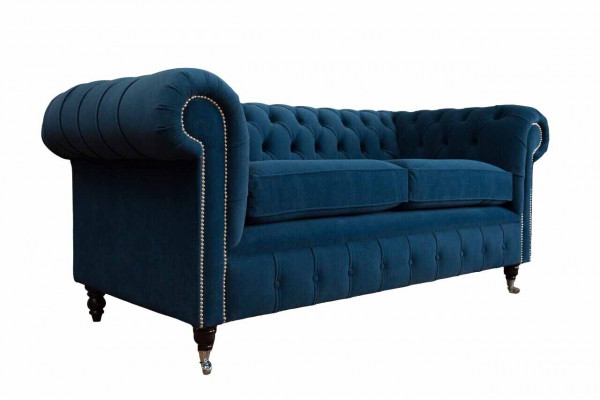 Canapé 3 Platzen Couch Chesterfield Polster Sëtz Stoff Textil Design Neit