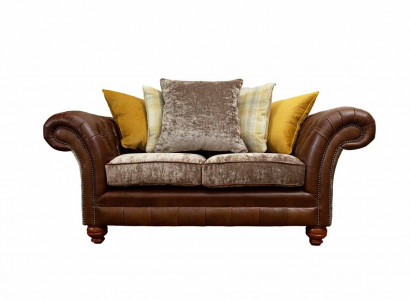 Zweesëtzeger Sofa Klassesch Chesterfield Canapéen Polster Zweesëtzer Sëtz