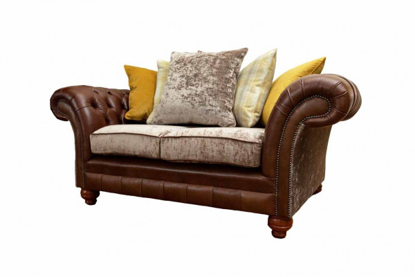 Zweesëtzeger Sofa Klassesch Chesterfield Canapéen Polster Zweesëtzer Sëtz