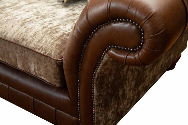 Zweesëtzeger Sofa Klassesch Chesterfield Canapéen Polster Zweesëtzer Sëtz