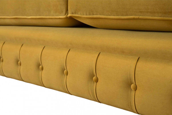 Dräisëtzer Canapé 3 Sëtzer Canapéë Gepolstert Miwwelen Couchen Chesterfield Nei