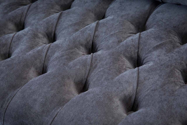 Design Sofa 3 Sëtzer Chesterfield Canapé Polstersofa Drësëtzer Nei