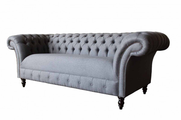 Chesterfield Sofa 3 Sëtz Couch Polster Luxus Textil Canapéë Sofaen