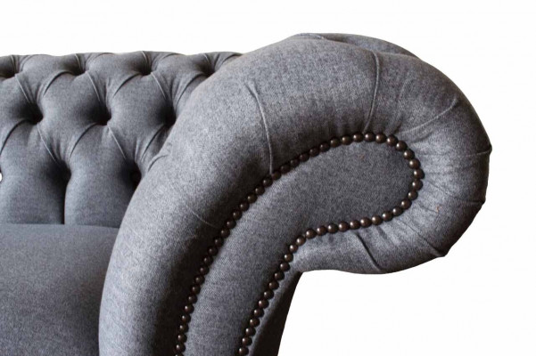Chesterfield Sofa 3 Sëtz Couch Polster Luxus Textil Canapéë Sofaen
