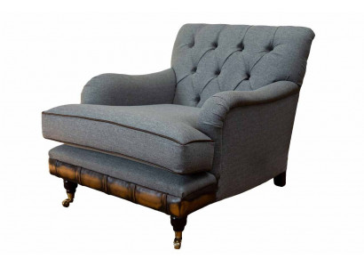 Sëtzfauteuil Ouerfauteuil Sëtzer Stoff Luxus Wunnzëmmer Klassesch Chesterfield
