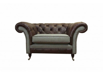 Chesterfield Ouerfauteuil Gro Sofagarnitur Fauteuil Couch Ledersofa Nei