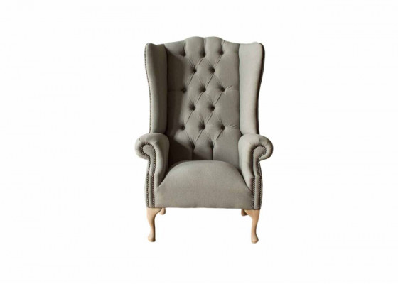 Groussen Ouerfauteuil Fauteuil Design Polster Chesterfield Textil Wunnzëmmer