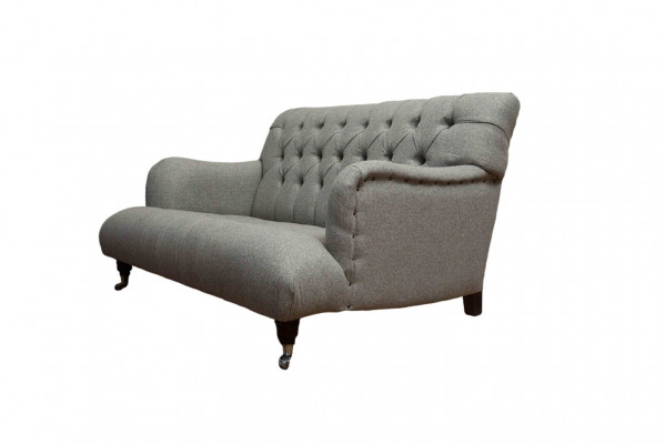 Luxus Dräisëtzer Gro Sofa 2 Sëtzer Design Chesterfield Miwwelen Couchen