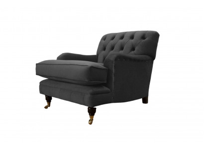 Chesterfield Fauteuil Canapé Polster 1 Sëtz Design Canapéen Textil Nei