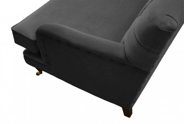 Chesterfield Fauteuil Canapé Polster 1 Sëtz Design Canapéen Textil Nei