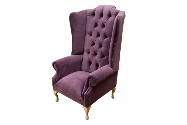 Ouerséchel Designer Stoff 1 Sëtzer Canapéë Këssen Chesterfield Sëtz