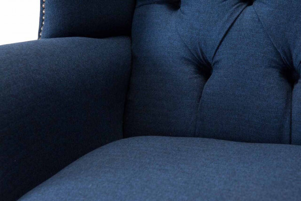 Chesterfield Ouerfauteuil Relax-Fauteuil Stull Polster Stoff Textil 1 Sëtz