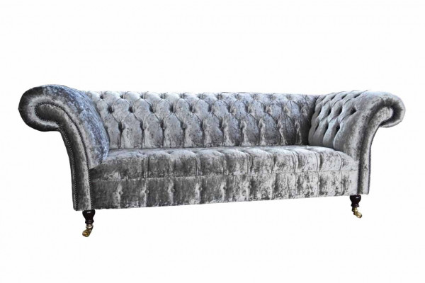 Design Chesterfield Sofa 3 Sëtzer Couch Polster Sofas Wunnzëmmer Grouss XXL