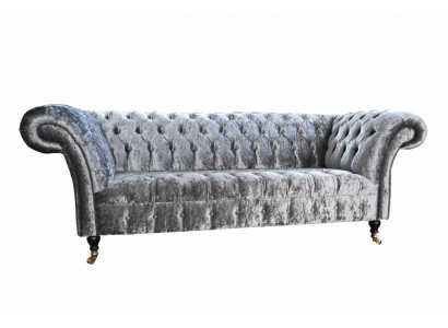 Design Chesterfield Sofa 3 Sëtzer Couch Polster Sofas Wunnzëmmer Grouss XXL