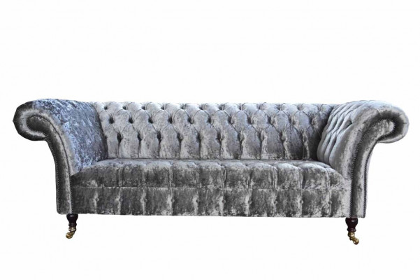Design Chesterfield Sofa 3 Sëtzer Couch Polster Sofas Wunnzëmmer Grouss XXL