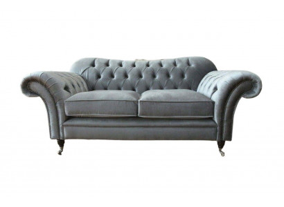 Chesterfield Sofa 2 Sëtzer Polster Designer Canapéen Sofas Gro Nei