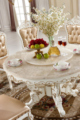 Iesszëmmer Set Iessgruppe Holz Dësch Komplett Set 7tlg Iessdësch 6 Still.