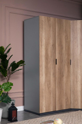 Kleiderschaf Jugendzëmmer Braun Schief Méiwwel Design Nei Schlofzëmmer
