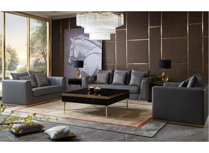 Sofagarnitur 321 Sëtzer Set Design Sofas Polster Couchen Lieder Deko Relax