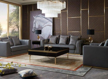 Sofagarnitur 321 Sëtzer Set Design Sofas Polster Couchen Lieder Deko Relax