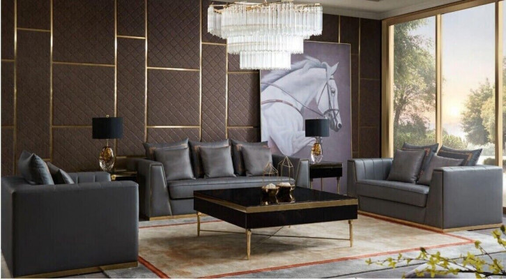 Sofagarnitur 321 Sëtzer Set Design Sofas Polster Couchen Lieder Deko Relax