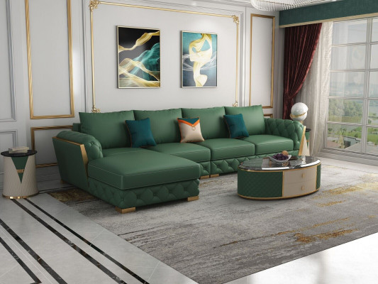 Ecksofa L-Form Garnitur Design Modern Sofas Couch Wunnlandschaft Ledersofa Sofa