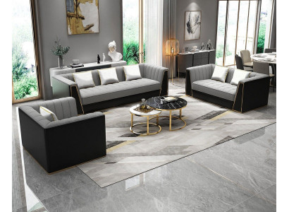 Sofagarnitur 3 2 1 Set Design Sofa Polster Canapéën Canapé Modern