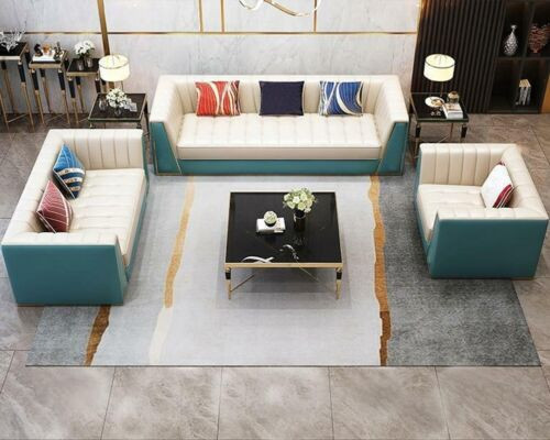 Liederdivan Sofa Canapé Polster 321 Sëtzer Ziechentësch 2x Bäitëscht 6 Deeler Nei