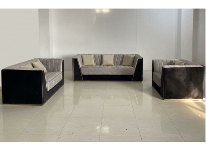 Design Sofas Polstermöbel Sofas Modern Luxus elegant Sëtzgrupp 3+2+1 Sëtzer