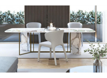 Luxus Miwwelen Marmer Dëscher 180x90cm Wunnzëmmer Hotel Iesszëmmer Dësch Designer Nei