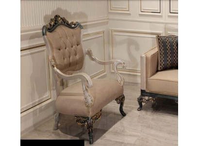 Sëtz Oueressel Design Polstersofa Canapé Textil Barock Wunnzëmmer Stoff Sëtz