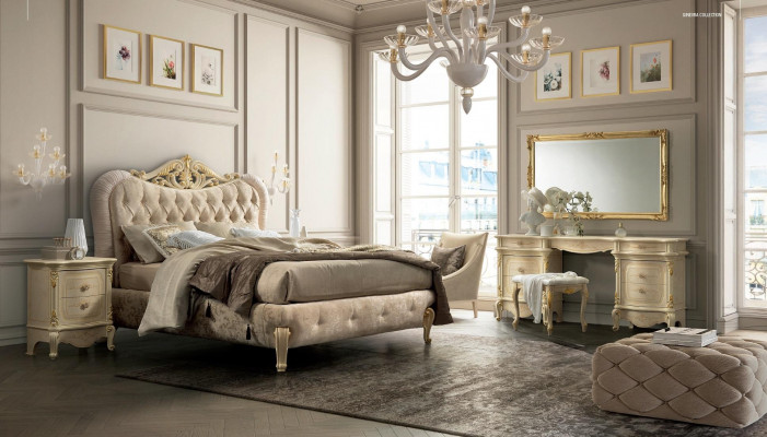 Luxus Chesterfield Bett Better Polsterbett Duebel Italienesche Schlofzëmmer Nei