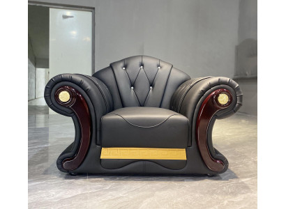 Luxus Sessell Chesterfield Einsitzer Couchemiwwel Ariichtung Canapé 1er