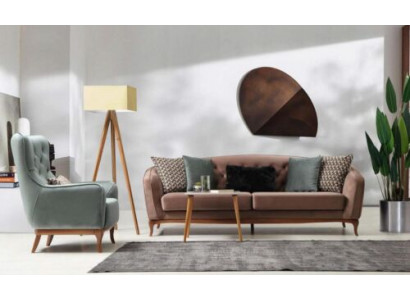 Garnitur Sofagarnitur Luxus Sofa 4+1 Sëtz Grupp Wunnzëmmer Stoff Design Miwwelen